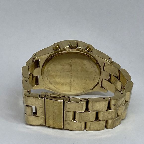 Marc Jacobs MBM3105 Women's Gold Stainless Steel Analog Dial Quartz Watch XX894 - Picture 10 of 12